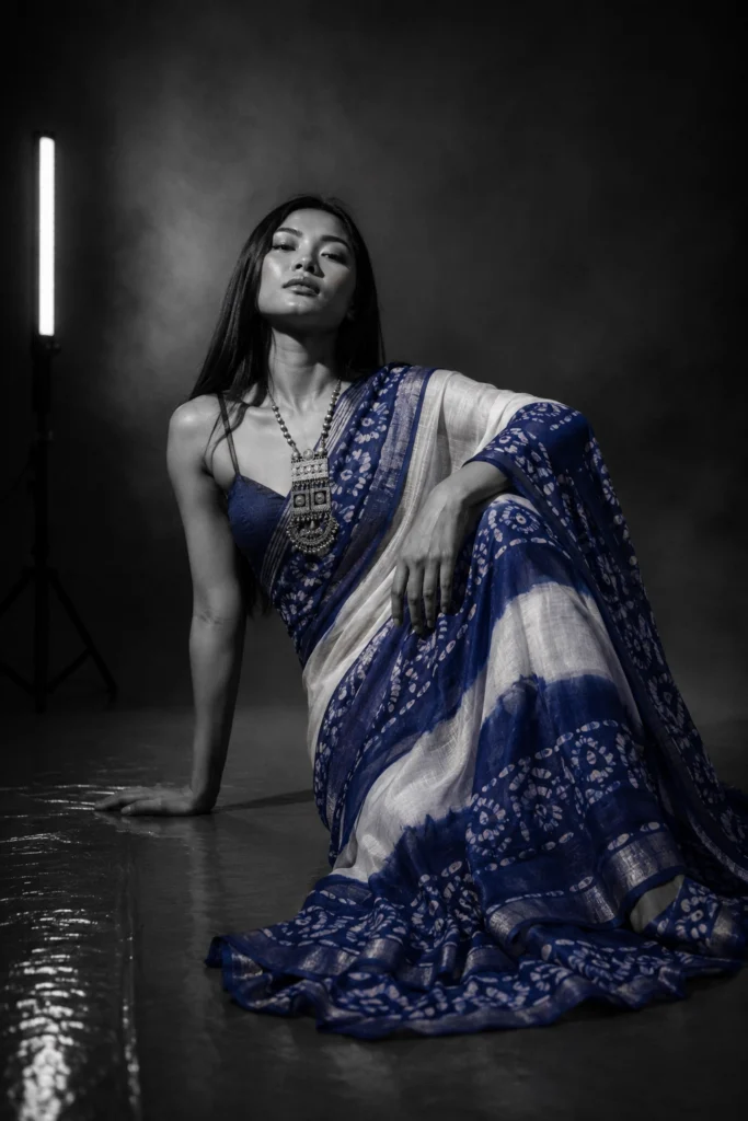 Batik Print Saree